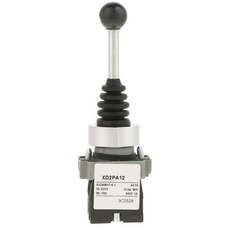 Eosnow Remplacement de commutateur de manette verrouillé à 2 positions 2NO pour XD2PA12