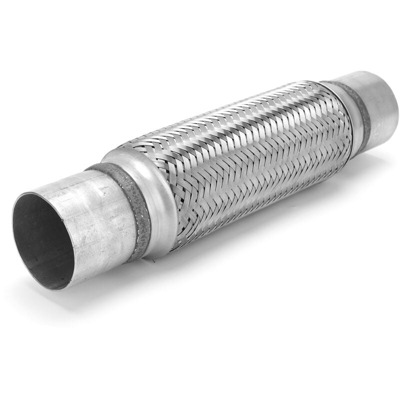 Eosnow - Réparation d'échappement tissée 2,5x14 pouces, tuyau Flexible, soufflet, Joint Flexible, 63mm, en acier inoxydable pour voiture