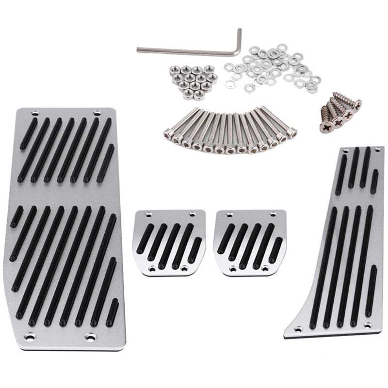 Eosnow - Repose-pieds de frein et d'embrayage de Transmission manuelle de voiture, 4 pièces, coussinet de pédale pour série 1 3 5 7 X1 E30 E32