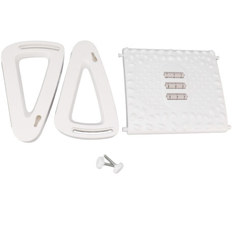 Eosnow Repose-pieds ergonomique sous le bureau, 6 hauteurs réglables, avec texture de massage et rouleau pour bureau, blanc