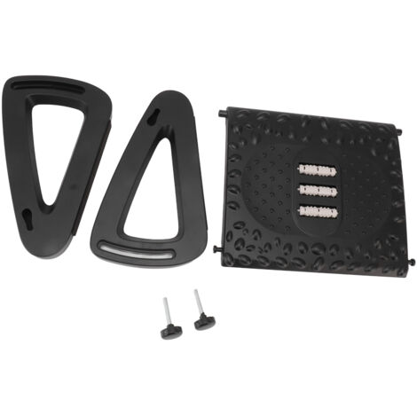 Eosnow Repose-pieds ergonomique sous le bureau, 6 hauteurs réglables, avec texture de massage et rouleau, pour bureau, noir