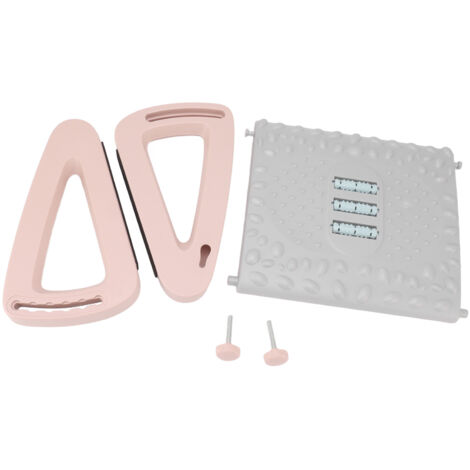 Eosnow Repose-pieds ergonomique sous le bureau, 6 hauteurs réglables, avec texture de massage et rouleau pour bureau rose