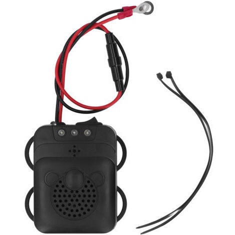 Eosnow – Répulsif de souris à ultrasons 12V – Forte lumière stroboscopique – Protection voiture jusqu'à 40 m² – Matériau ABS ignifuge