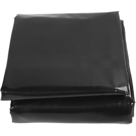 Eosnow Revestimiento para estanque HDPE que evita fugas, corte fácil para acuicultura al aire libre, jardín acuático, 0,5mm de espesor, 4x6,1 metros