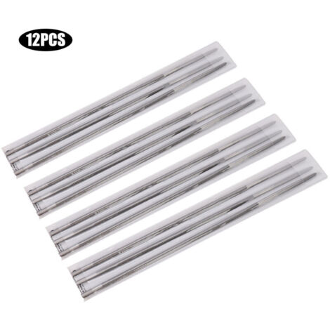 Eosnow Round Chainsaw Sharpening Files, 12 Pieces, Chainsaw File for Woodworking, 4mm 5/32 inch