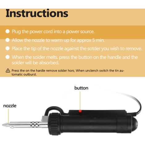 Eosnow Saldatura elettrica portatile automatica Tintker saldatura del vuoto Rimuovi la pompa di desolding