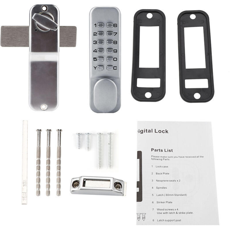 Serrure codée de sécurité de mot de passe pratique en alliage de Zinc de porte de came de combinaison de Code de 1 à 11 chiffres - Eosnow