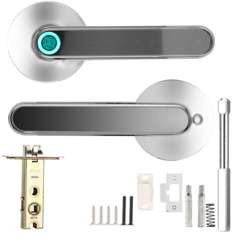 Eosnow – Serrure biométrique intelligente Bluetooth – Déverrouillage par empreinte digitale, mot de passe, application – Épaisseur de porte 35-55 mm