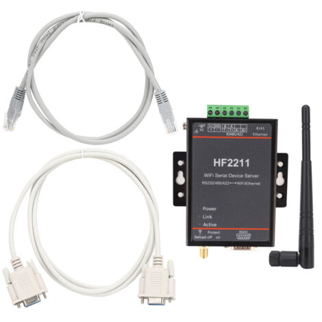 Eosnow Server seriale HF2211 RS232/485/422 a WIFI Ethernet DTU Comunicazione di rete 5-36 V CC