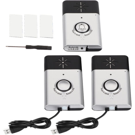 Eosnow Smart Wireless Voice Incom Doorbell Access Control System Indoor/Outdoor -Tür Bellsilver
