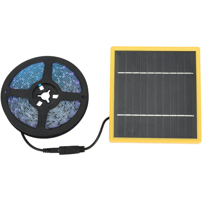 Plante solaire grandir lumière étanche monocristallin silicium lumière du soleil plante lampe bande avec panneau solaire pour les semis d'intérieur