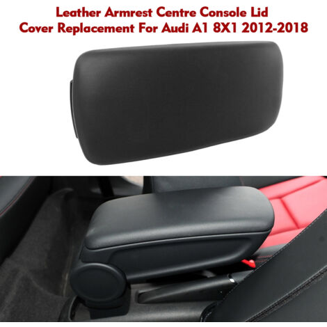 Eosnow Sostituzione del coperchio della console centrale del bracciolo in pelle per A1 8X1 2012-2018 Nero