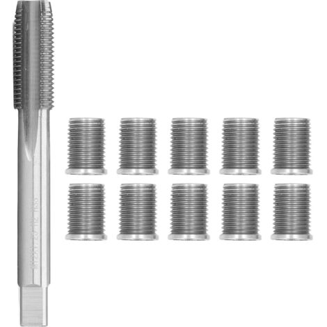 Eosnow Strumento di riparazione del filo della candela M10x1.25 Bullone M12X1.25 TAP ACCESSI DI AUTO AUTORO kit hardware