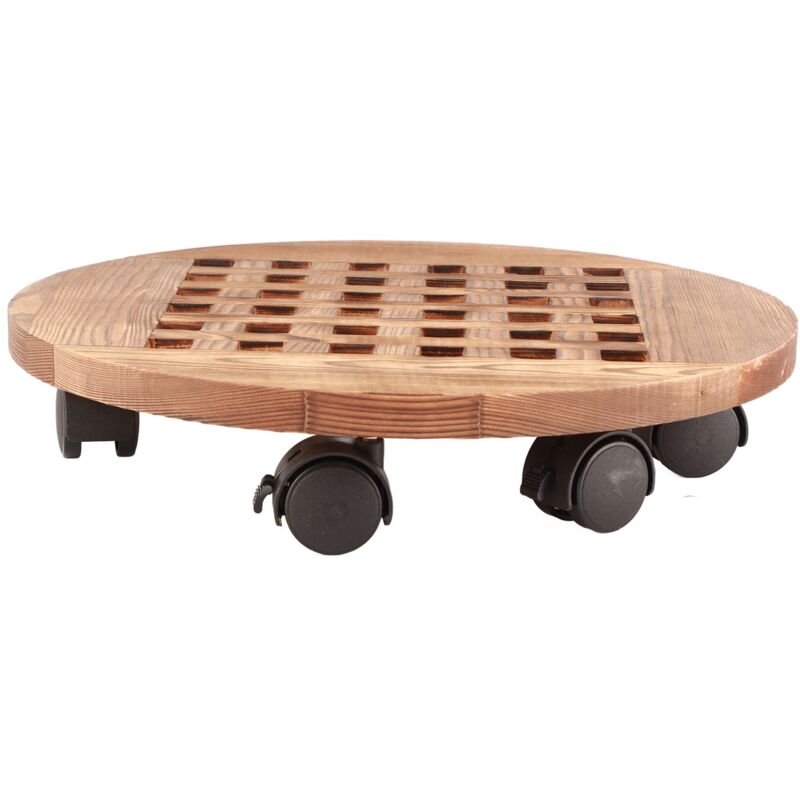 Eosnow Support de fleur Mobile, Base de plateau de Pot, support carré rond, roue universelle