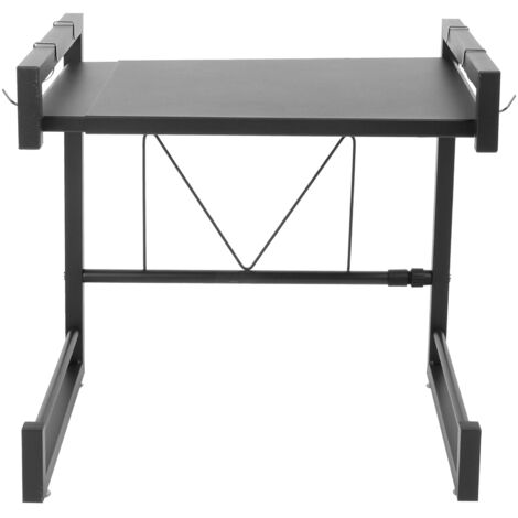 Eosnow Support rétractable pour micro-ondes, support de four en acier au carbone, organisateur d'étagère de comptoir de cuisine