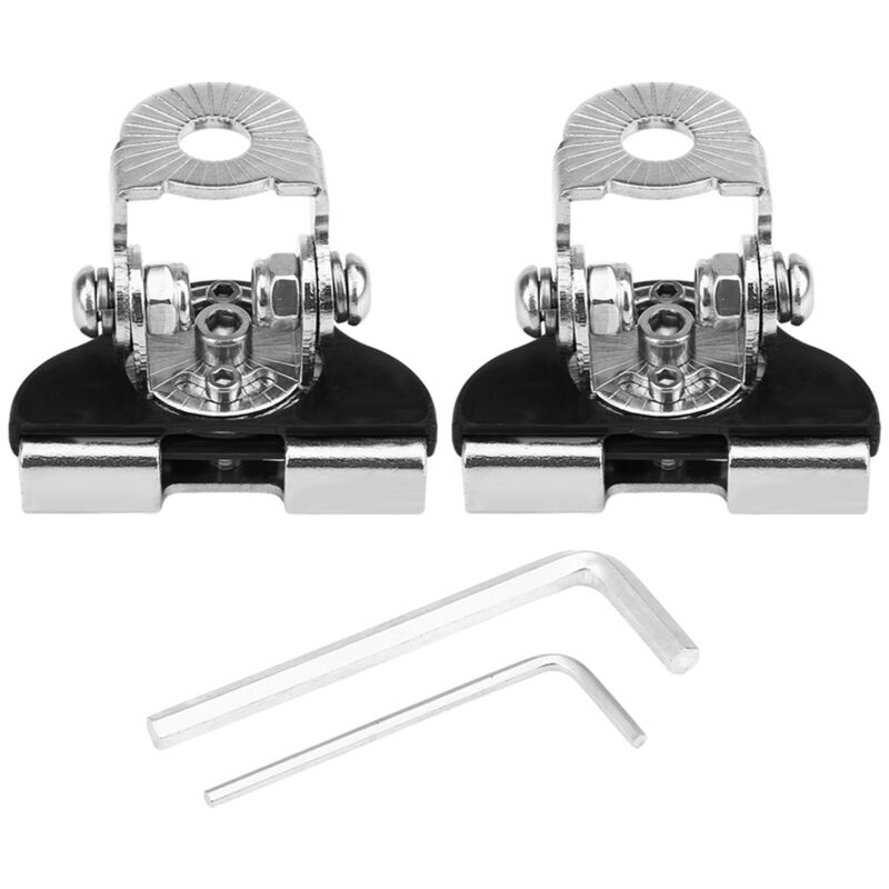 Eosnow Support universel de lampe de travail LED en fer pour capot de voiture, 2 pièces, support de lampe de travail hors route