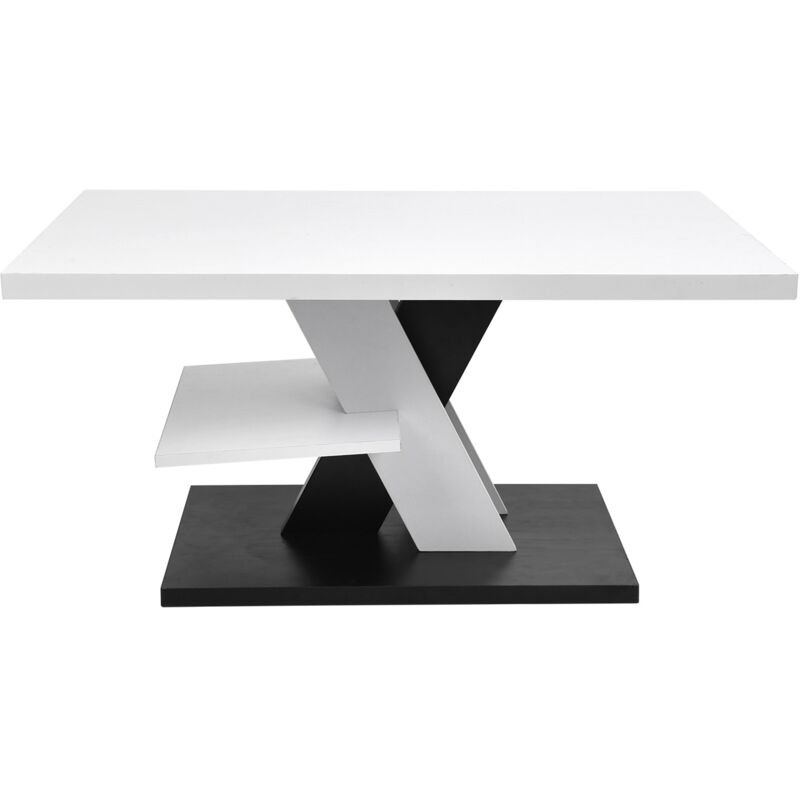 Table basse moderne étanche, grande capacité, Table à thé Stable avec étagère pour la maison et le salon - Eosnow