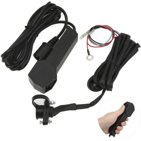 Eosnow, telecomando portatile per verricello da 12 V con cavo da 2,7 m, manuale elettrico impermeabile per ATV/UTV