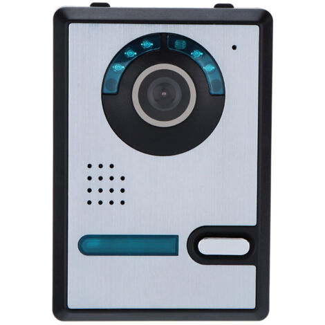 Eosnow Téléphone de porte de porte vidéo avec 7 '' Color TFT LCD Monitor Screen 5 IR LEDS 16 Anneaux de musique Ajustement Volume Ajustement pour la sécurité du bureau à domicile