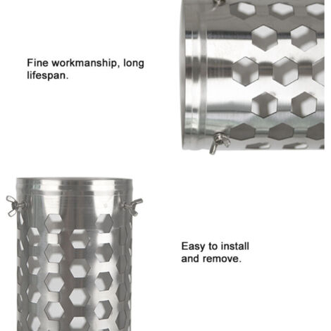 Eosnow Tente en acier inoxydable, Tube de cheminée anti-brûlure, poêle à bois de chauffage de Camping, isolation thermique, accessoire d'extérieur