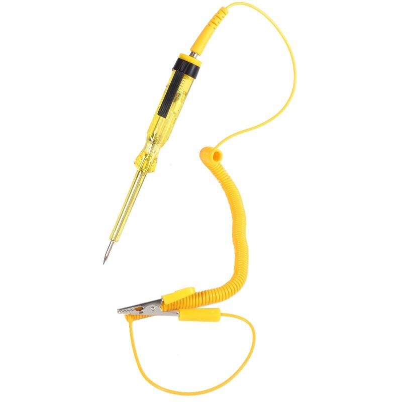 Eosnow - Testeur de Circuit de véhicule automobile, dc 6V 12V 24V, stylo de Test de tension d'ampoule, crayon jaune