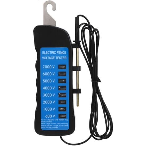 PRENFLE Eosnow Testeur de clture électrique détection de tension multi-lumière Portable pour approvisionnement agricole clture ABS 7000V
