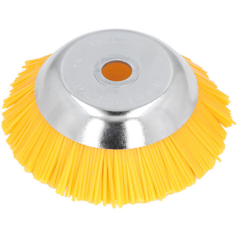 Eosnow Tête de coupe en fil d'acier au manganèse, brosse à roue en Nylon de 25mm, haute dureté, pour jardin de cour
