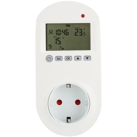 Eosnow Thermostat 16A Plug-in Programmable Contrôleur de température de chauffage électrique