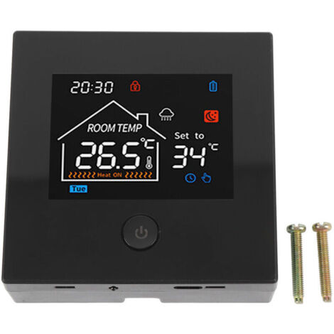 Eosnow Thermostat de maison intelligente, alimenté par batterie, four mural suspendu, contrôleur de température Programmable