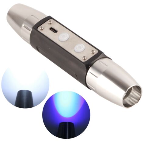 Eosnow Tragbare Schmuckbewertung Taschenlampe DX4 Vier Lichtquelle USB wiederaufladbare UV -Torch