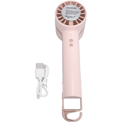 Eosnow Tragbarer Handheld -Lüfter Mini Kaltkompress USB wieder aufladbar schnell kühlend ruhig klein persönlich für home Outdoor Office Pink