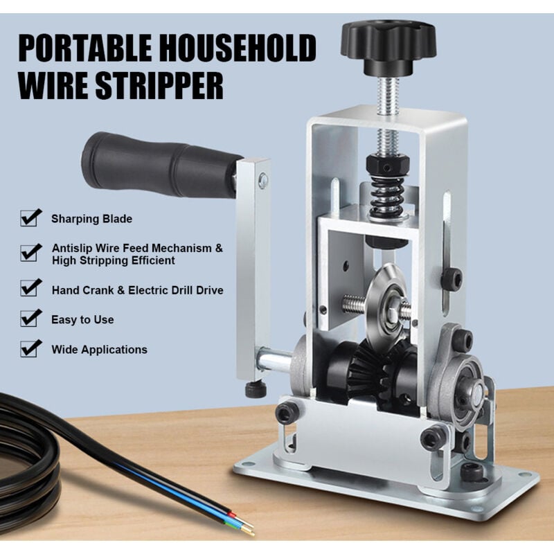 Image of Eosnow - Tragbares Haushaltsdraht-Stripper-Schneidradhandbuch 1-25 mm Striping Peeling Tool Teil