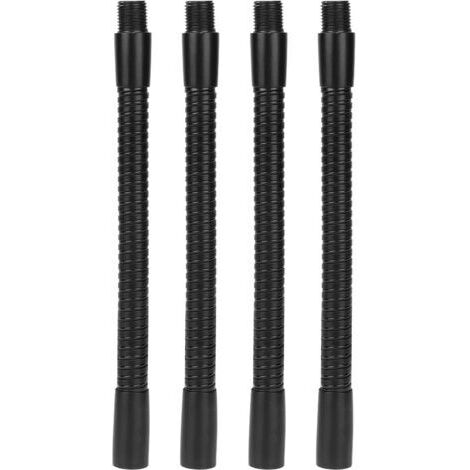 Eosnow – Tuyau flexible en aluminium 10mm pour lampe de table – Raccords d'éclairage 15cm – Lot de 4 pièces – Réglage universel 360°