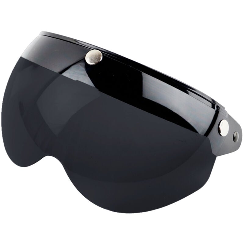 Image of Eosnow Universal 3 Snap Retro Helm Visier winddicht Sonnenschutz Half Face Motorradhelme