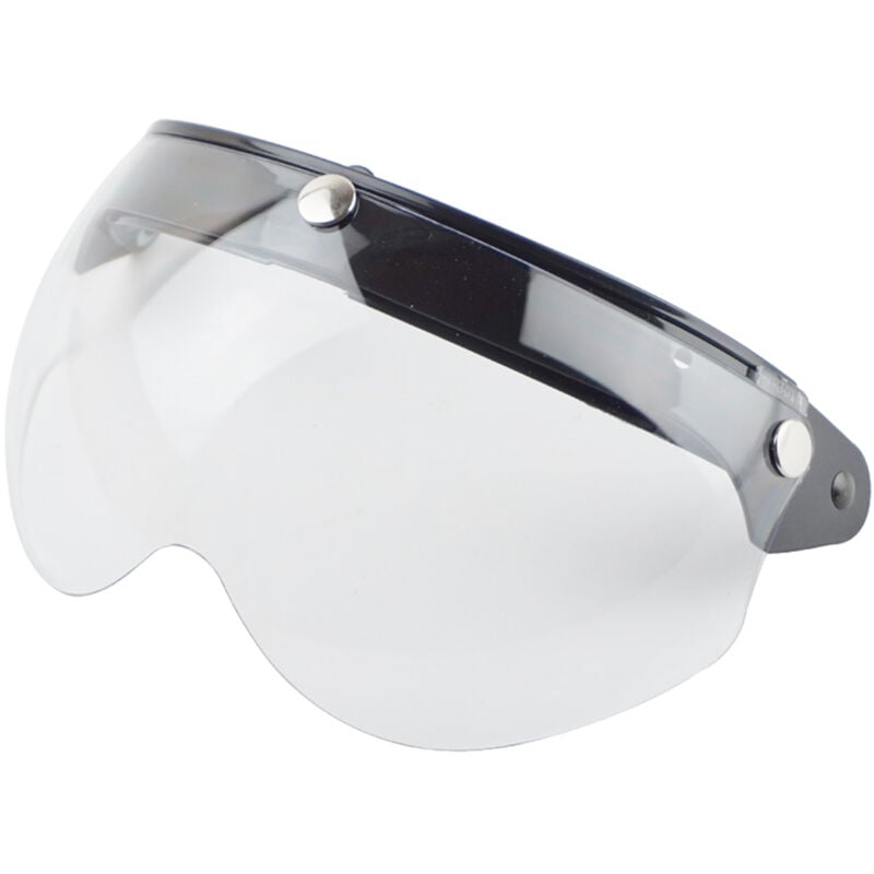 Image of Eosnow Universeller 3 Snap Retro Helm Visor Windschutz Sonnenschutz Halbgesicht Motorradhelme