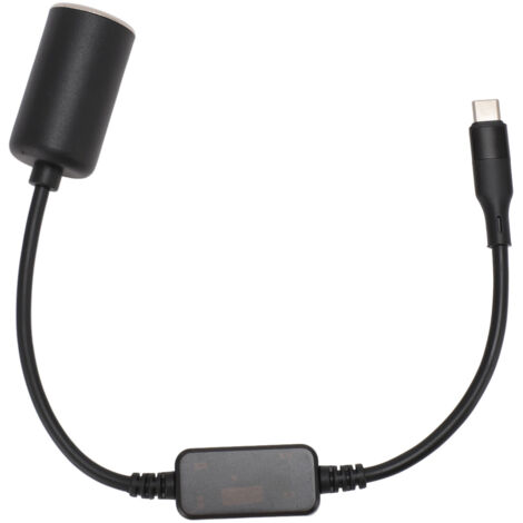 Eosnow USB-C-auf-Zigarettenanzünder-Adapter, Typ Stecker, 5 V, 12 V, Buchse für Dashcam, GPS, Auto-LED-Lichtleisten