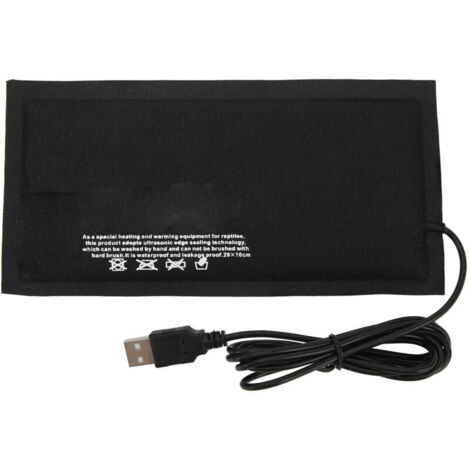 Eosnow USB Heating Pad for Reptiles, Constant Temperature Without Switch, Adjustable Heating Mat for Turtles and Small Animals, 20x10cm