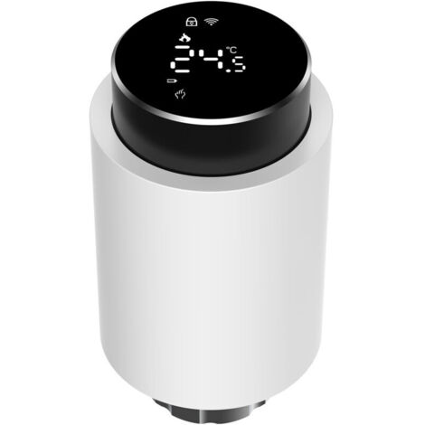 Eosnow Vannes de radiateur thermostatiques intelligentes avec affichage LED, contrôleur de chauffage programmable pour la maison, application mobile/commande vocale