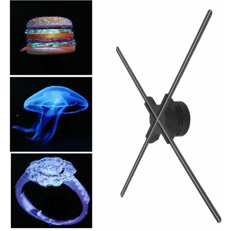 Eosnow Ventilateur d'hologramme 3D 20,5 pouces, résolution 1600x624, 624 LED, Machine publicitaire holographique 3D pour magasin, Bar, Casino, 100 à 240V, prise ue