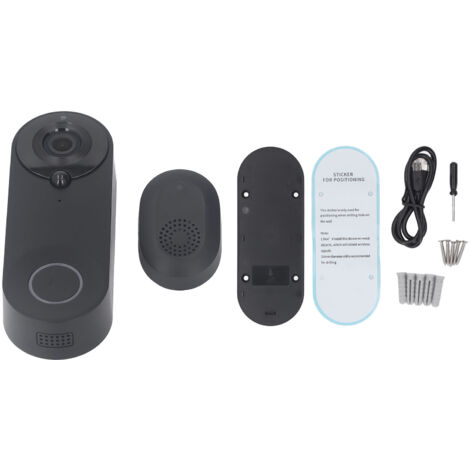 Eosnow Videotorklingel WiFi Wireless 1080p Call Monitor Outdoor Camera Intercom System