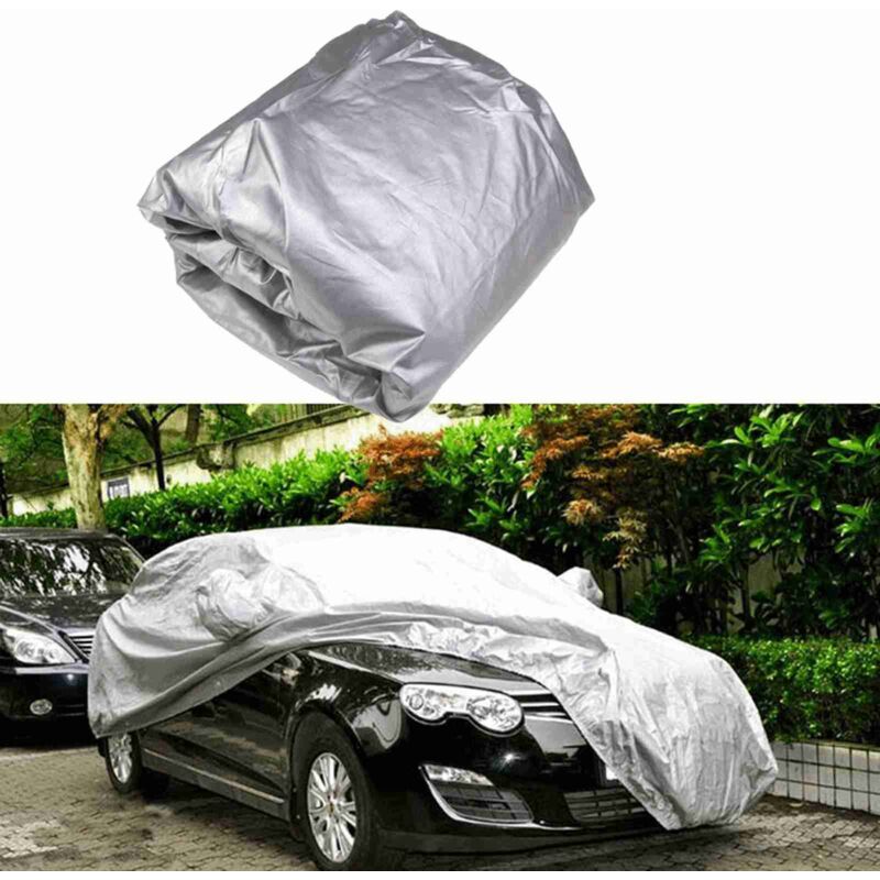 Vislone Housse de voiture complète universelle, protection uv intérieure et extérieure, protection solaire, anti-poussière, anti-rayures, combinaison