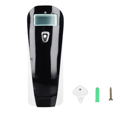 Eosnow Wandmontierte automatische Duftspender Aerosol Wasserbasis Duft Enhancer Toiletten -Deodorisator Schwarz