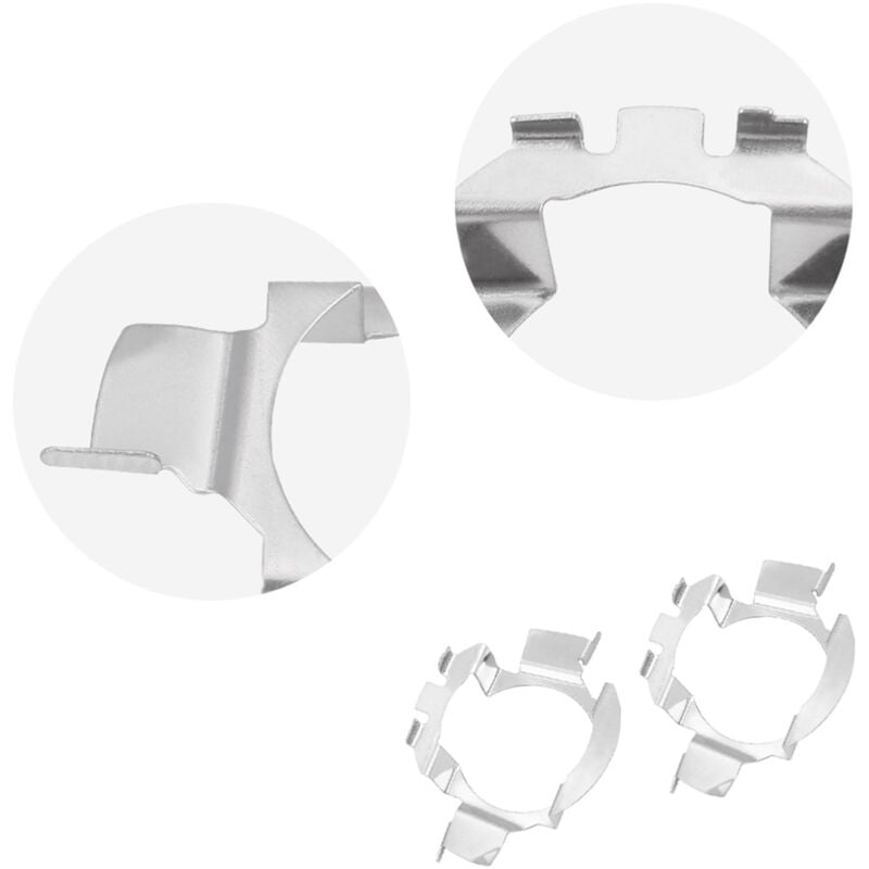 Image of Eosnow Wärmewiderstand Aluminium -LED -Halter, H7 -Adapter, Adapter für Benz Silver Langable BMW