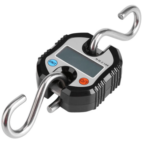 Eosnow WeiHeng gru portatile LCD digitale gancio elettronico bilance sospese bilancia per pesatura ad anello nera