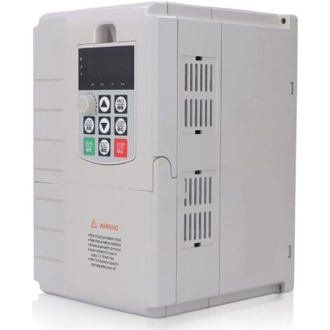 EOSNOW Decdeal Convertisseur de fréquence 7.5KW Régulateur de vitesse du moteur Entrée monophasée 220V Sortie triphasée 380V