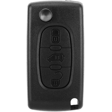 Eosnow,Coque de Remplacement pour Porte-clés Peugeot Partner, Coque de Protection pour Télécommande de Voiture à 3 Boutons pour Citroen Berlingo ou DISPATCH, Peugeot Partner