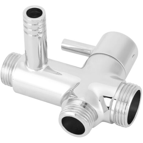 Eosnow,Deviatore per doccia da bagno G1 / 2 "Montaggio a parete Rotondo per doccia Deviatore per doccia Rubinetto per soffione doccia Componenti per doccia