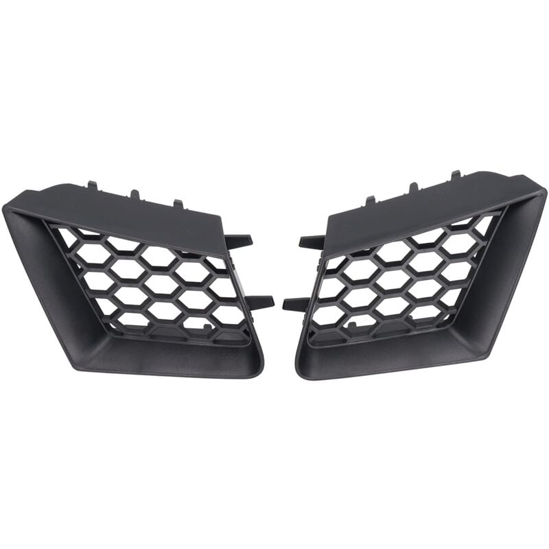 Eosnow - Grille supérieure de pare-choc avant, 2 pièces, gauche droite, noir mat, remplacement pour Seat Ibiza Cordoba 6L 2002 – 2009