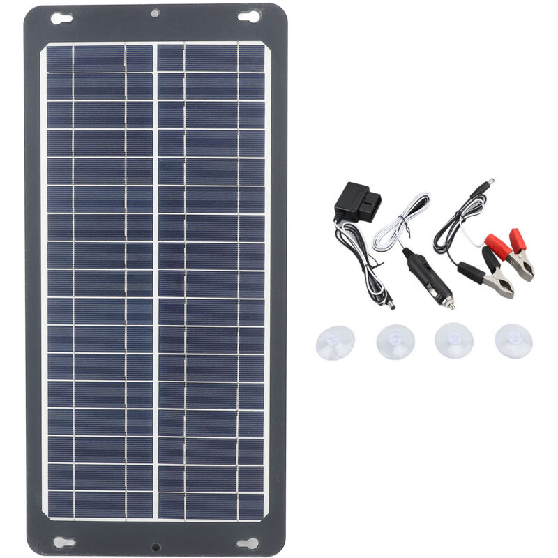 Eosnow,Panneau solaire 30W avec prise OBD, panneau de charge solaire Portable monocristallin à haute efficacité pour le Camping en plein air