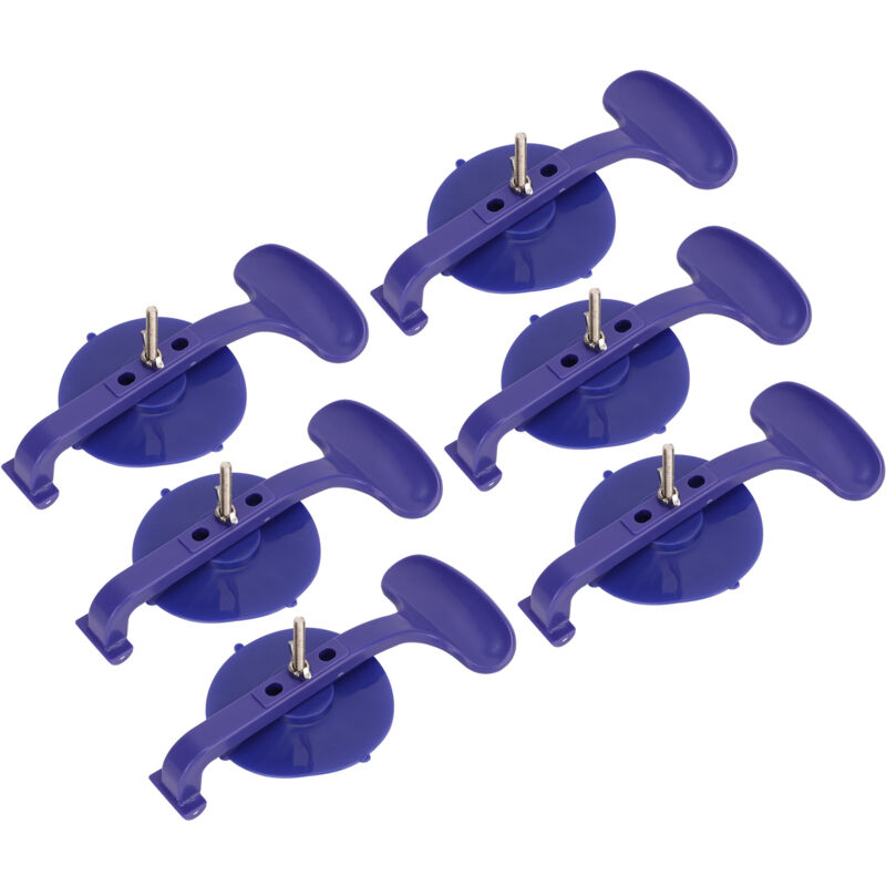 Pinces à ventouse à forte aspiration, 6 pièces, ventouse de verre, réparation de pare-brise, outil de collage pour voiture et ménage - Eosnow